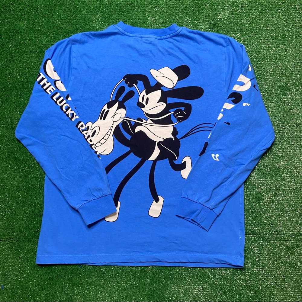 Disney Parks 100th Anniversary Oswald The Lucky Rabbit Long Sleeve Shirt Size M - Picture 2 of 6